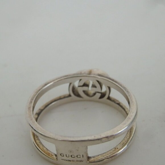 Authentic GUCCI Interlocking G ring 925 [Used] - Picture 6 of 8
